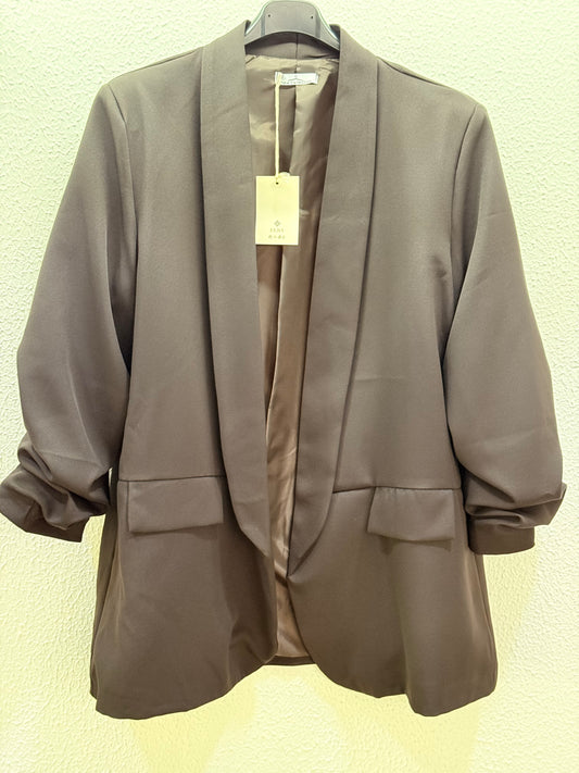 BLAZER MANGA FRUNCE CURVY