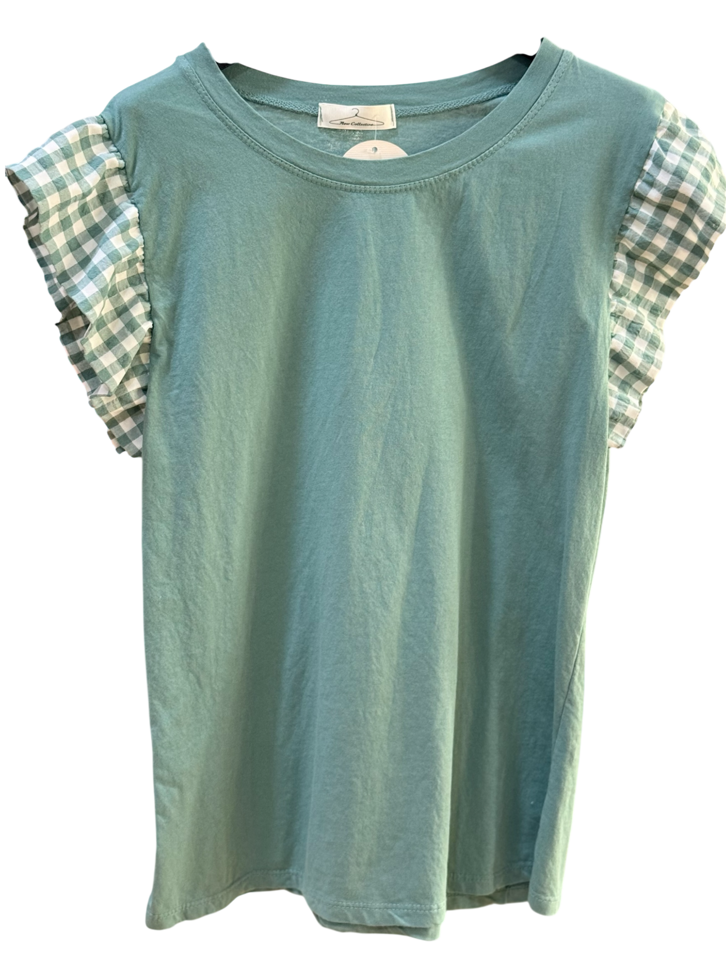 Camiseta Vichy Cuadros con Volante - La Pampa Triana