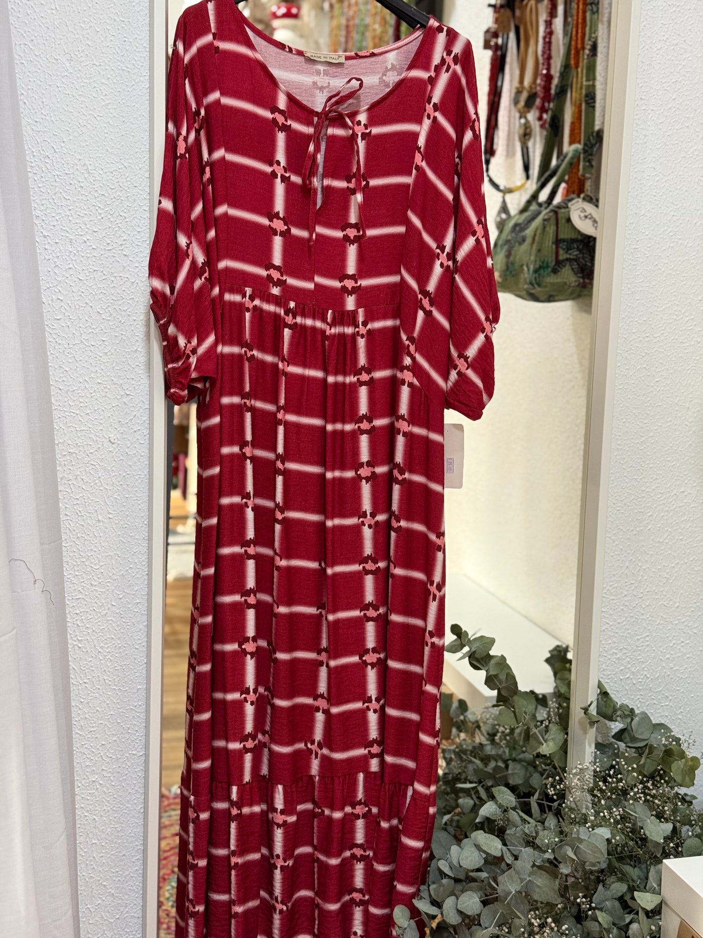 Vestido burdeos - La Pampa Triana