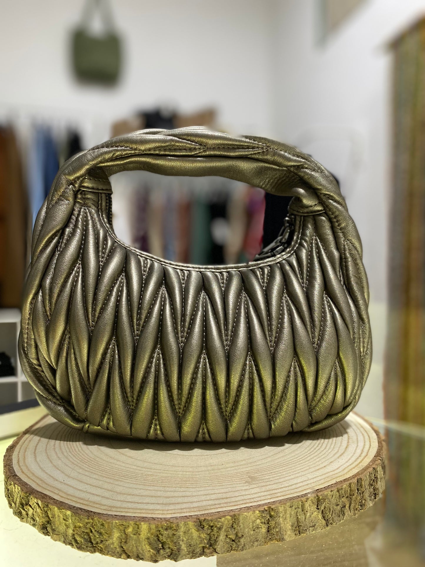 Bolso fiesta plata vieja - La Pampa Triana