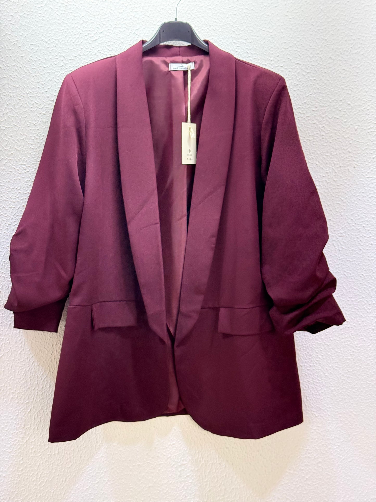 BLAZER MANGA FRUNCE CURVY