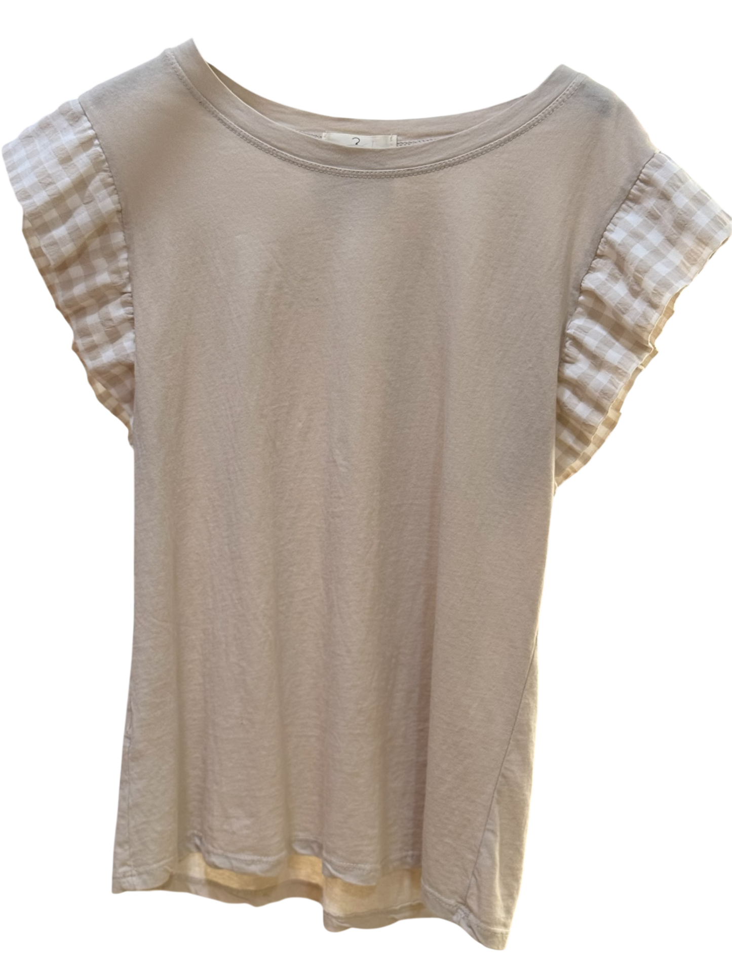 Camiseta Vichy Cuadros con Volante - La Pampa Triana