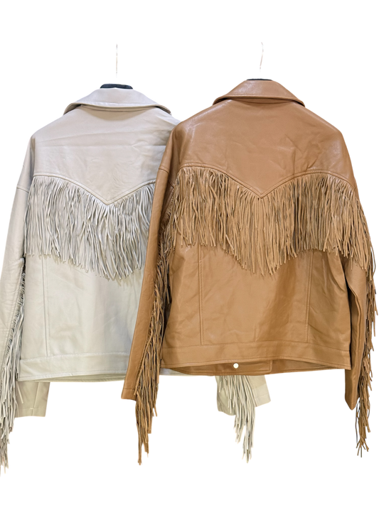 Cazadora polipiel flecos - La Pampa Triana