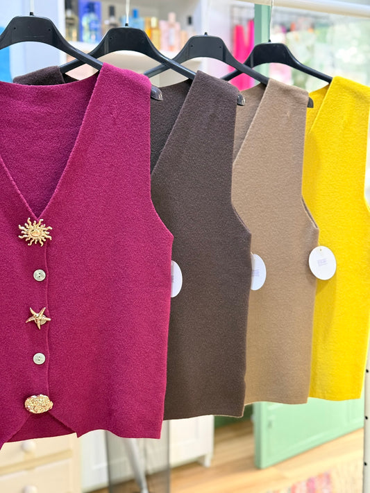 CHALECO PUNTO BROCHES - La Pampa Triana