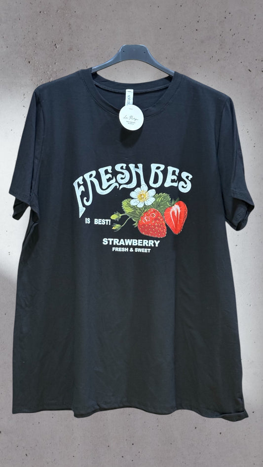 Camiseta Básica Algodón Diseño Curvy – Comodidad y estilo para tallas grandes - La Pampa Triana