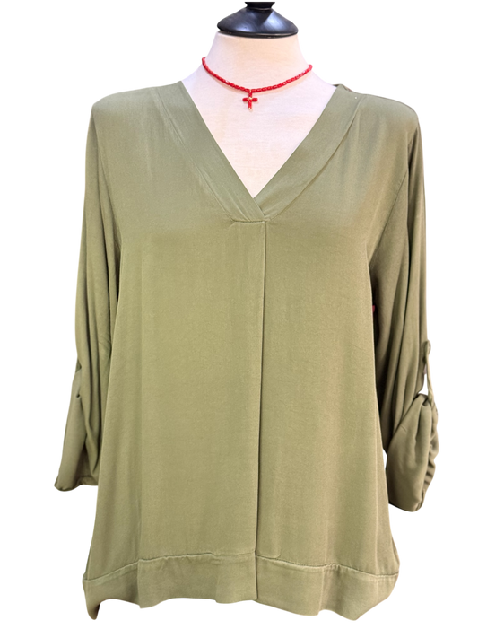 BLUSA CUELLO PICO - La Pampa Triana