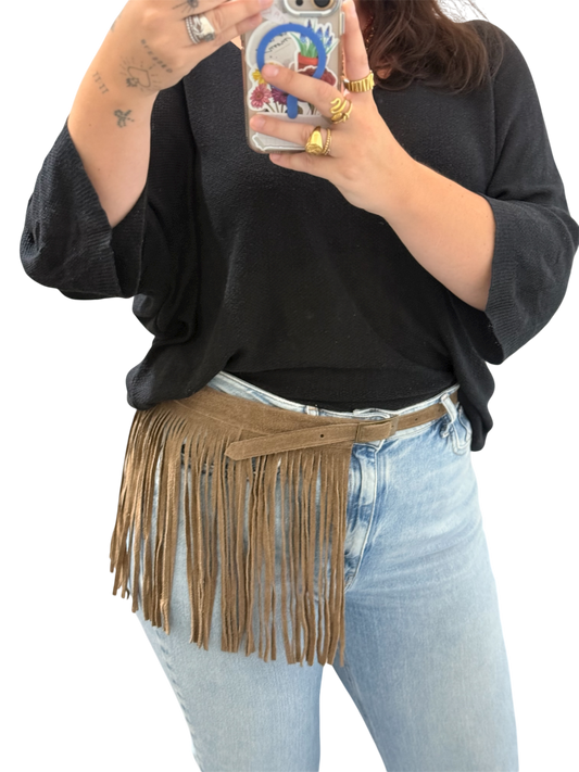 CINTURON PIEL FLECOS - La Pampa Triana