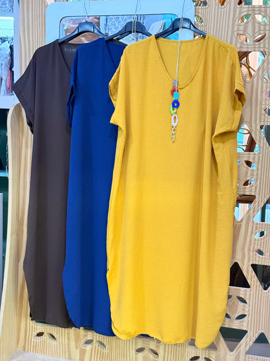 VESTIDO CURVY COLLAR - La Pampa Triana
