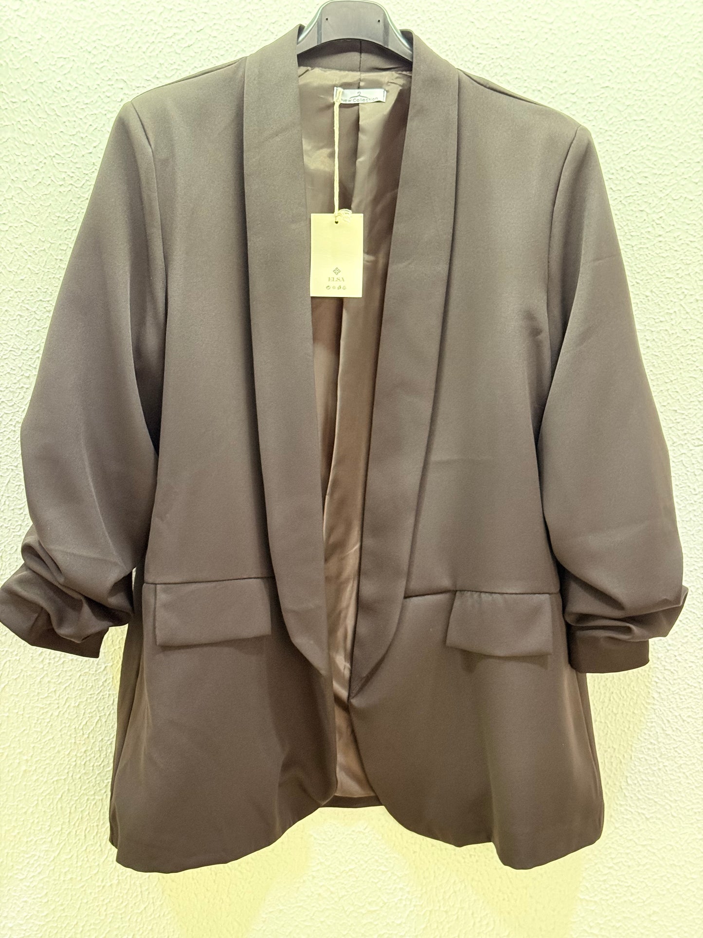 BLAZER MANGA FRUNCE CURVY