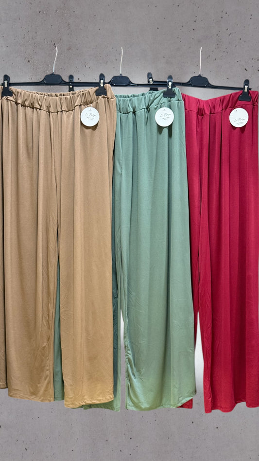 Pantalón fluido elástico ancho
