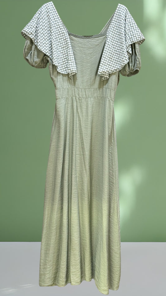 Vestido Vichy verde