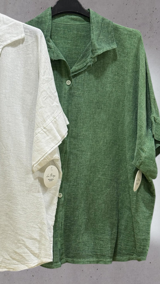 Camisa de Lino Mujer – Frescura y Estilo Natural - La Pampa Triana