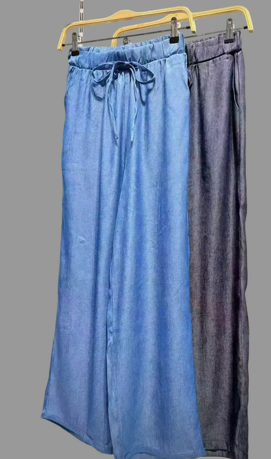 PANTALÓN FLUIDO ESTILO VAQUERO - La Pampa Triana