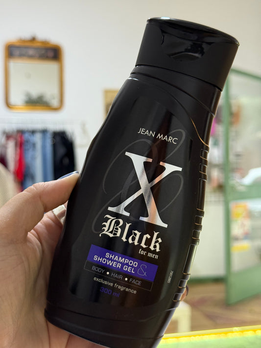 Gel-Champú Black X – Energía y frescura masculina para cuerpo y cabello - La Pampa Triana