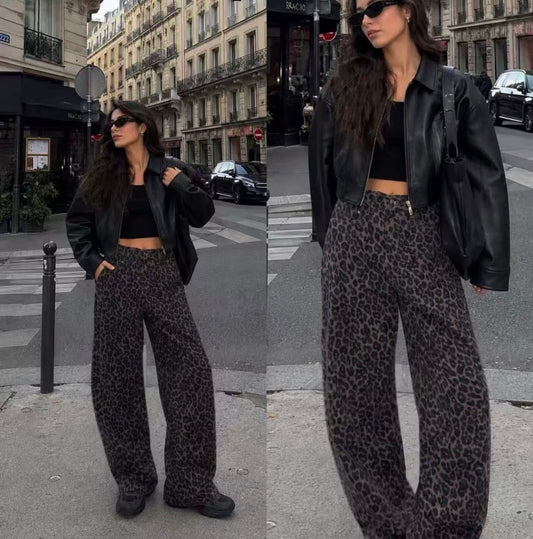 JEAN ANIMAL PRINT BALLON - La Pampa Triana