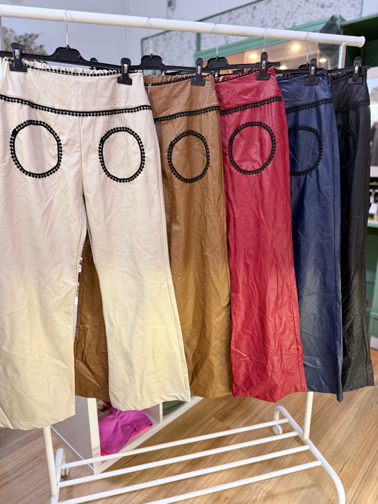 PANTALÓN POLIPIEL ELÁSTICO