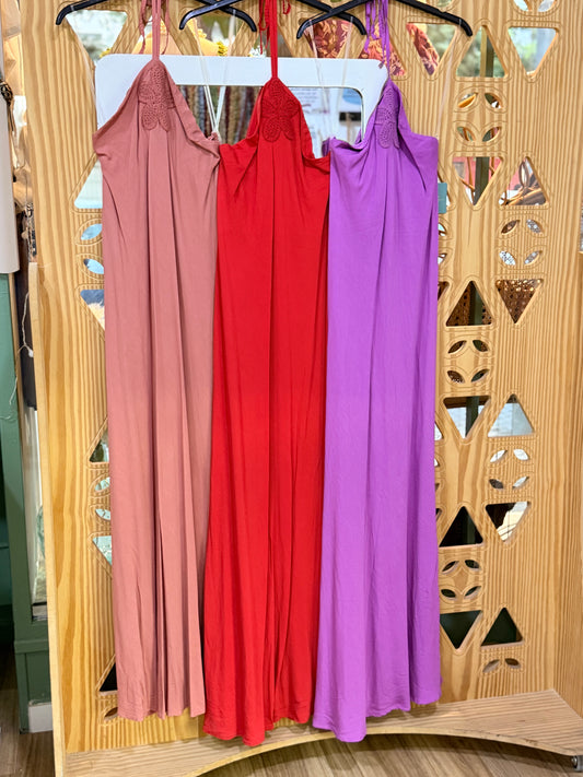 VESTIDO CUELLO HALTER - La Pampa Triana