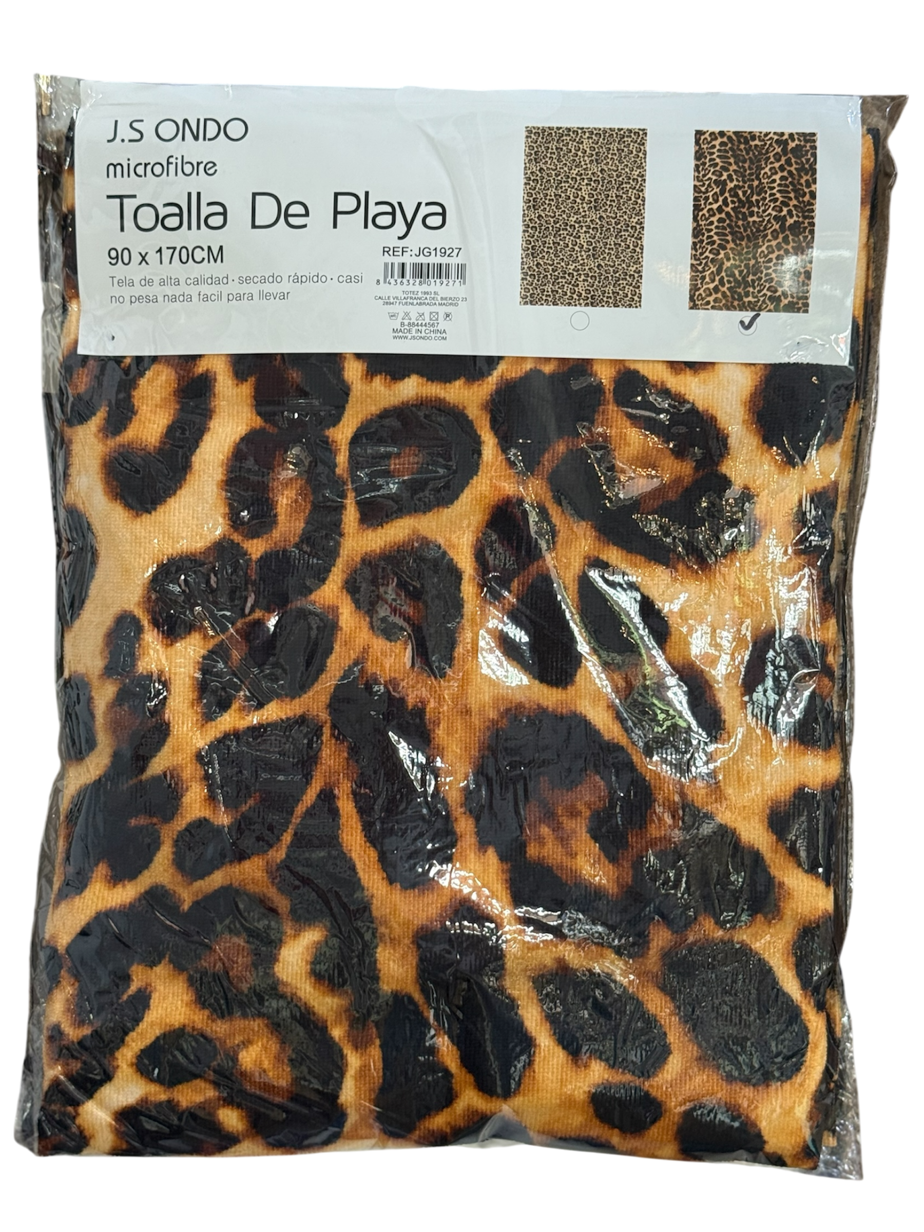 Toalla de Playa Microfibra 90x170 – Ligera, absorbente y de secado rápido - La Pampa Triana