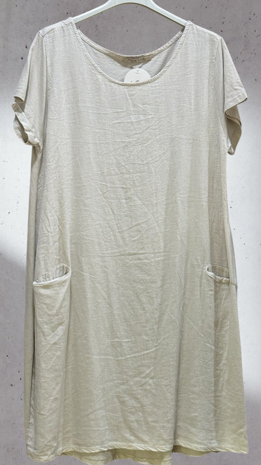 Vestido lavado bolsillos