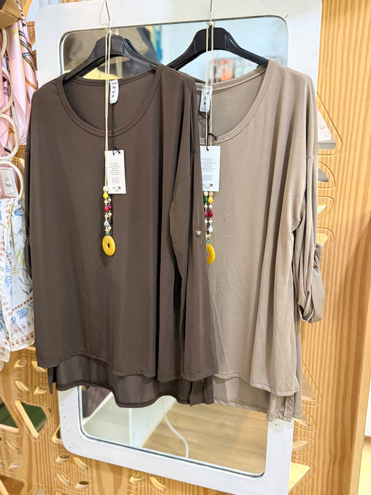 Top manga larga curvy - La Pampa Triana
