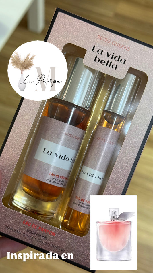 Estuche La Vida Bella – Set de regalo con fragancia y cosmética - La Pampa Triana