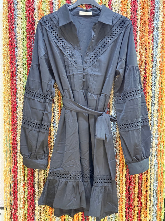 VESTIDO TIRAS BORDADAS