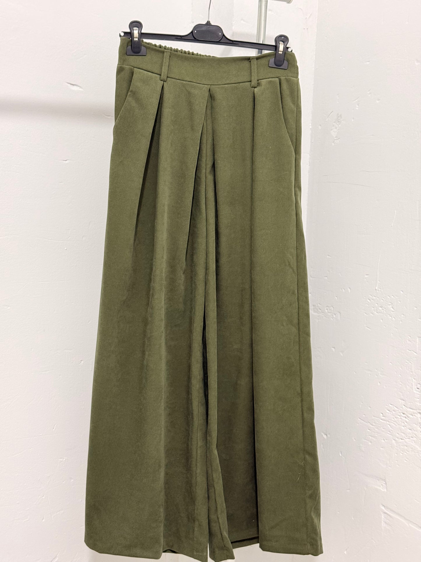 Pantalón palazzo micro pana