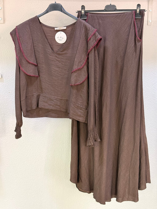 Conjunto falda y top