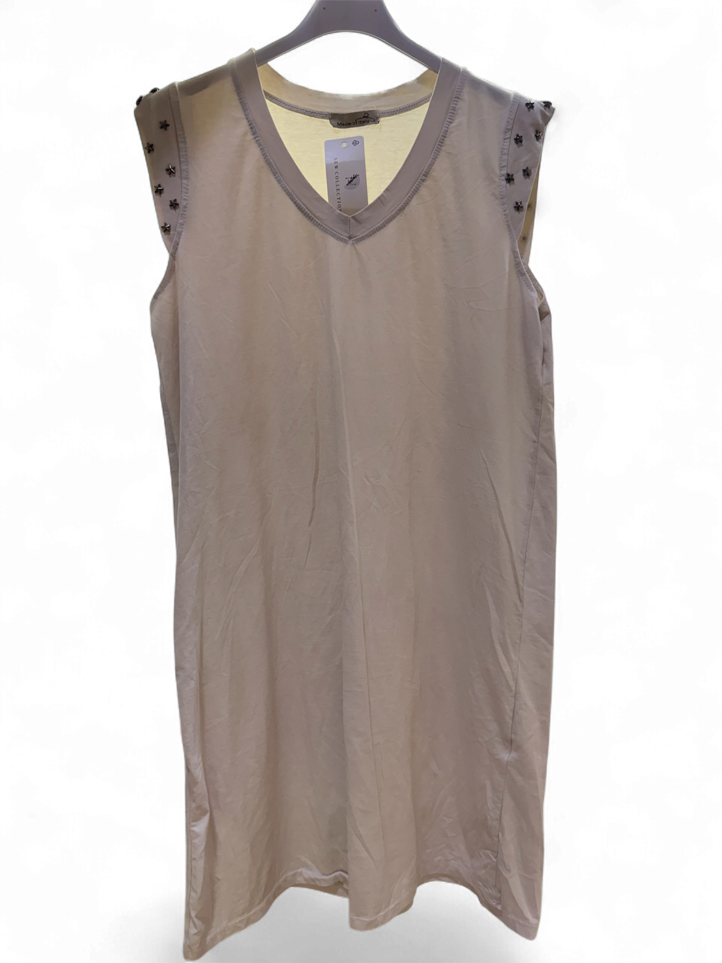 VESTIDO TACHUELAS MIDI