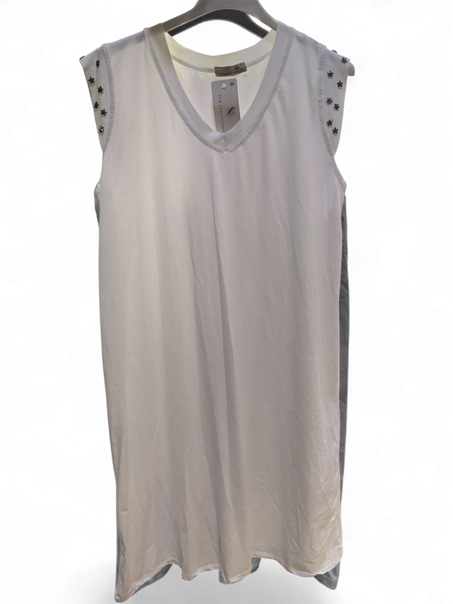 VESTIDO TACHUELAS MIDI