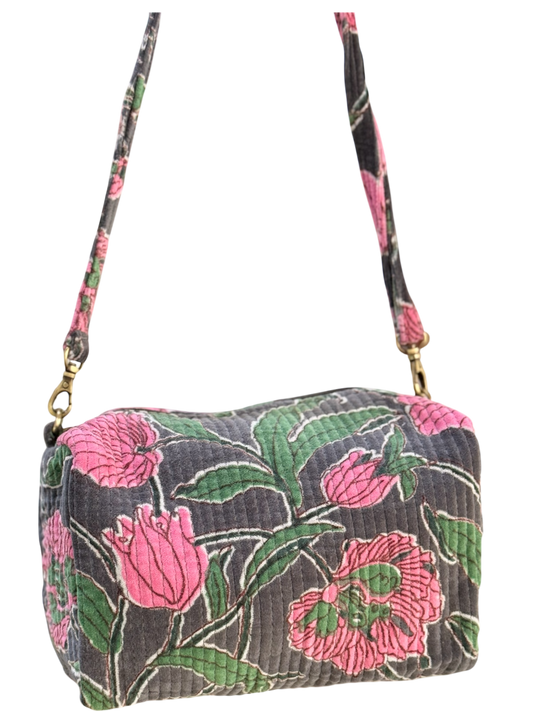 BOLSO TERCIOPELO FLOR