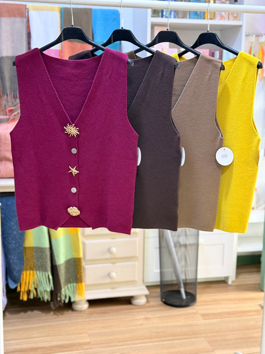 CHALECO PUNTO BROCHES - La Pampa Triana