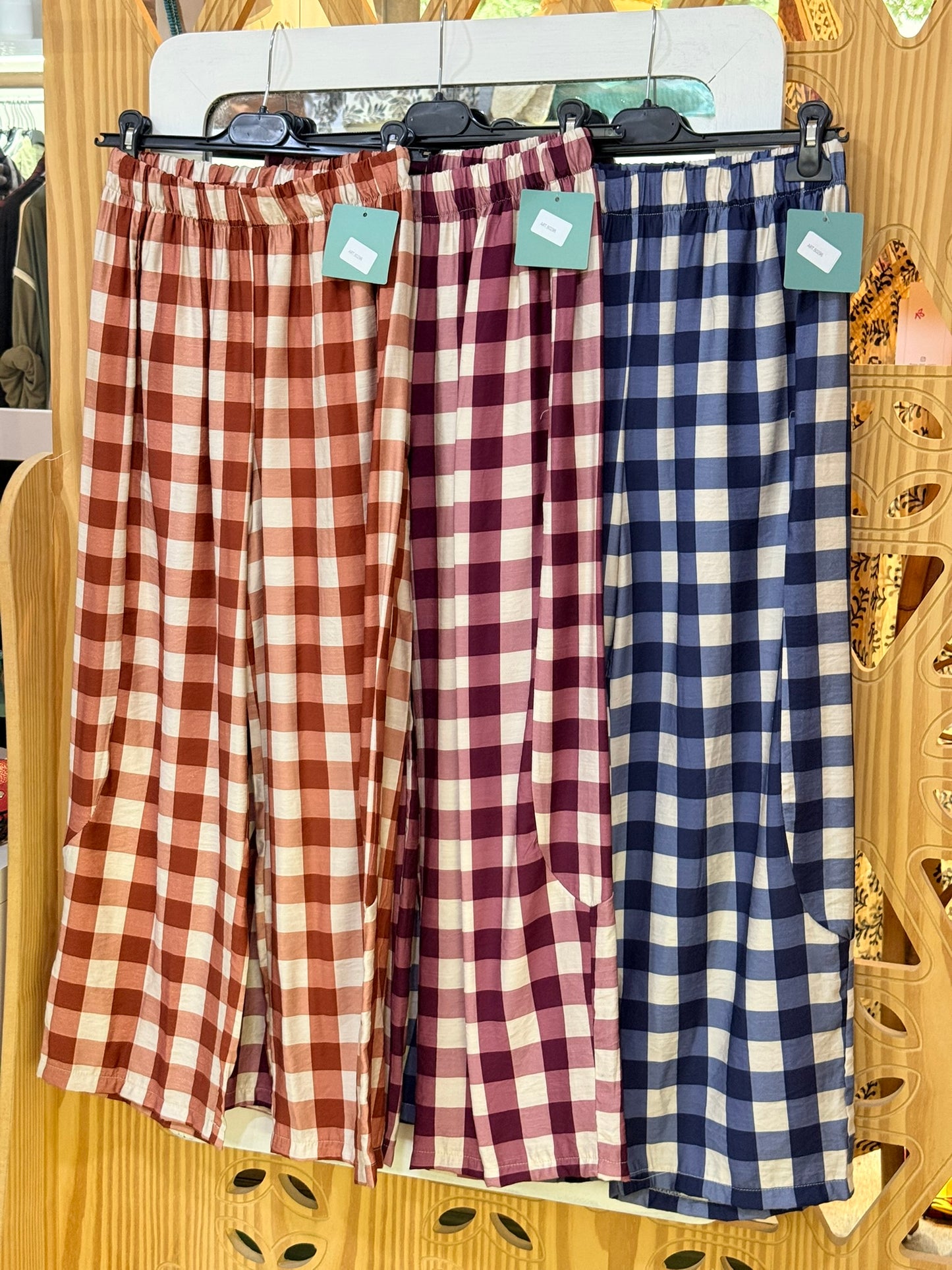 PANTALON FLUIDO CUADROS
