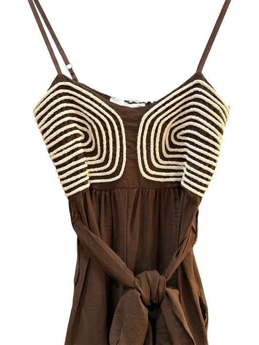 Mono con Bordado y Tirantes – Talla Única (36‑42) - La Pampa Triana