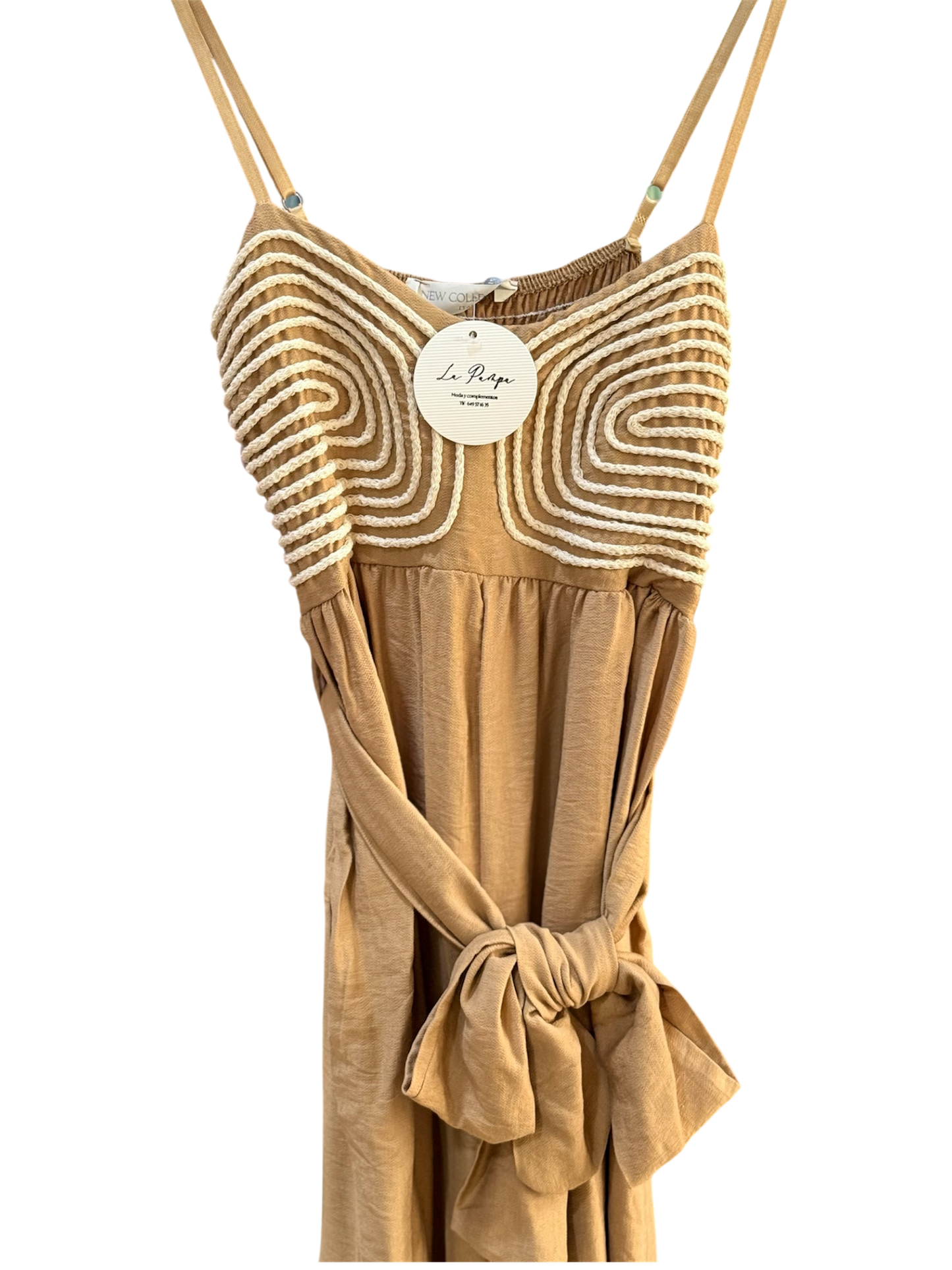 Mono con Bordado y Tirantes – Talla Única (36‑42) - La Pampa Triana