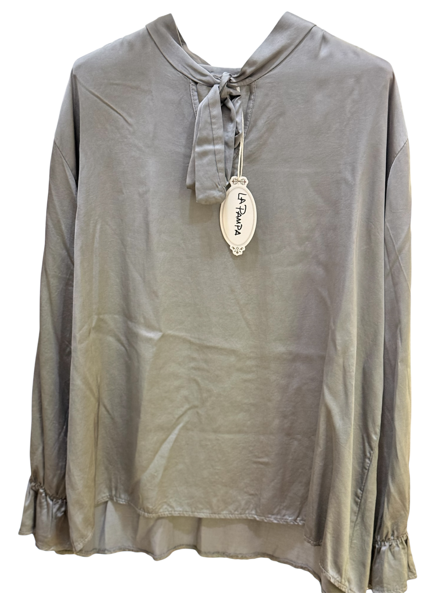 BLUSA SATINADA LAZO - La Pampa Triana